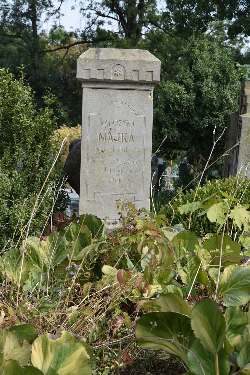 Tombstone of Katarzyna Majka from the cemeteries of the former Ternopil district, as of 2016.