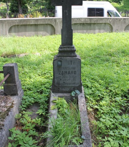 Nagrobek Stanisława Zamaro, cmentarz Na Rossie w Wilnie, stan z 2013 roku