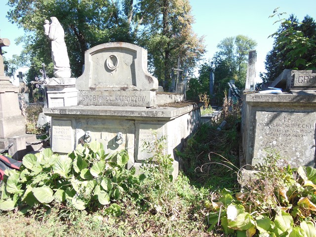 Grobowiec Mieczysława i Mikołaja Katryczów, cmentarz w Tarnopolu, stan z 2016 roku