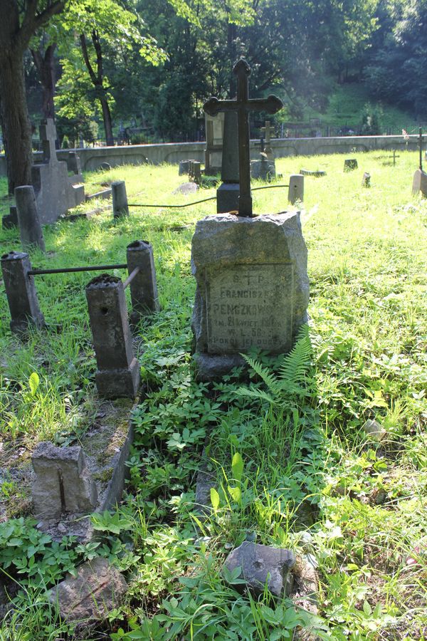Tombstone of Franciszka Penczkowska, Na Rossie cemetery in Vilnius, as of 2013