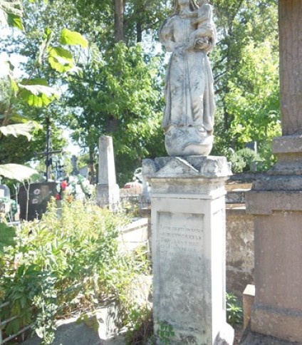 Nagrobek Maksymiliana Tyssakowicza, cmentarz w Tarnopolu, stan z 2016 roku