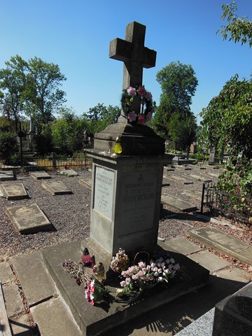 Nagrobek Franciszka Morgenbessera i Antoniego Reichenberga, cmentarz w Tarnopolu, stan z 2016 roku