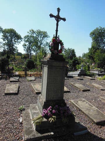 Nagrobek Jana Zranickiego, cmentarz w Tarnopolu, stan z 2016 roku