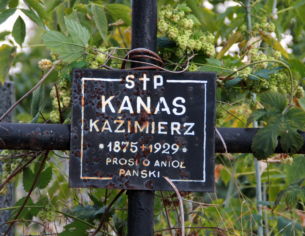 Tombstone of Kazimierz Kanas, Ternopil cemetery, as of 2016.