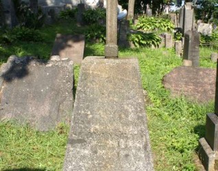 Nagrobek Estery i Włodzimierza Sławińskich, cmentarz na Rossie w Wilnie, stan z 2013 r.