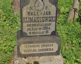 Nagrobek Anieli i Waleriana Klimaszewskich, cmentarz na Rossie w Wilnie, stan z 2013 r.
