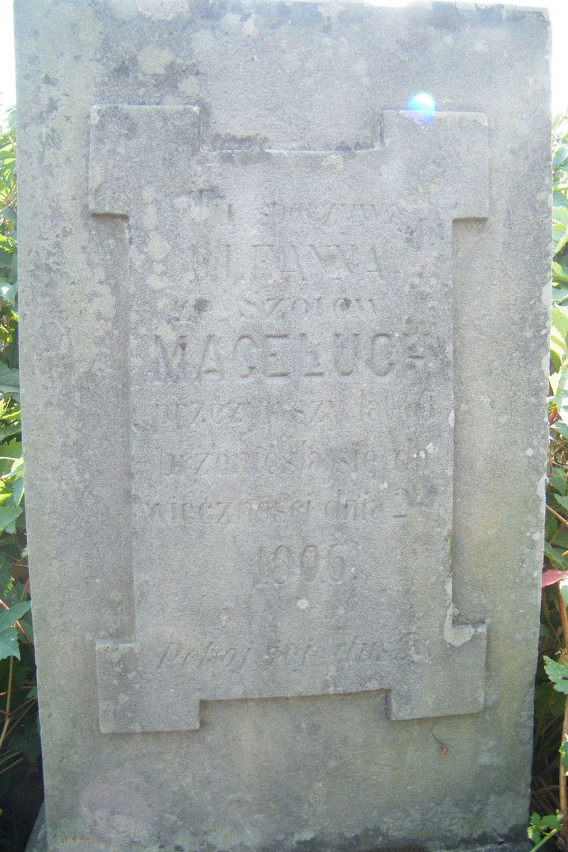 Tombstone of Oleanna Mageluch, Ternopil cemetery, as of 2016.