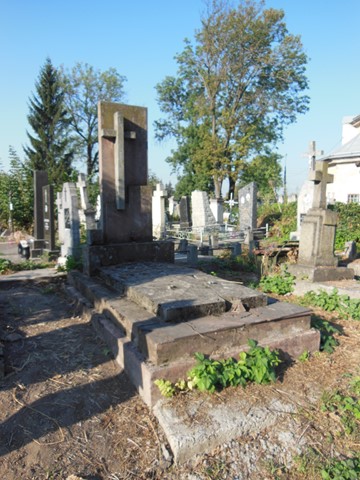 Tombstone of Konrad Lang, Ternopil cemetery, as of 2016