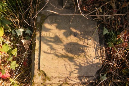 Nagrobek Anny Ostrożyńskiej, cmentarz w Tarnopolu, stan z 2016 r.