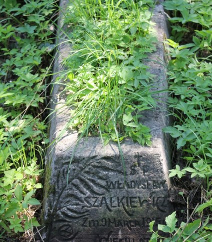 Nagrobek Władysława Szałkiewicza, cmentarz Na Rossie w Wilnie, stan z 2013 roku