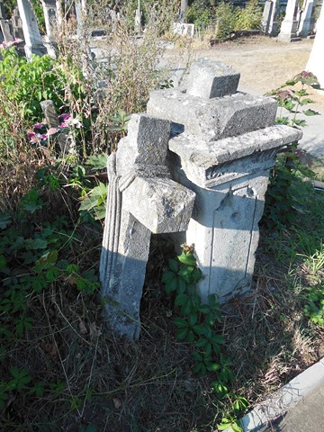 Fragment of the tombstone of Theodore N.N., Ternopil cemetery, as of 2016