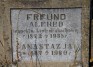Fotografia przedstawiająca Tombstone of Alfred and Anastasia Freund