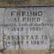 Fotografia przedstawiająca Tombstone of Alfred and Anastasia Freund