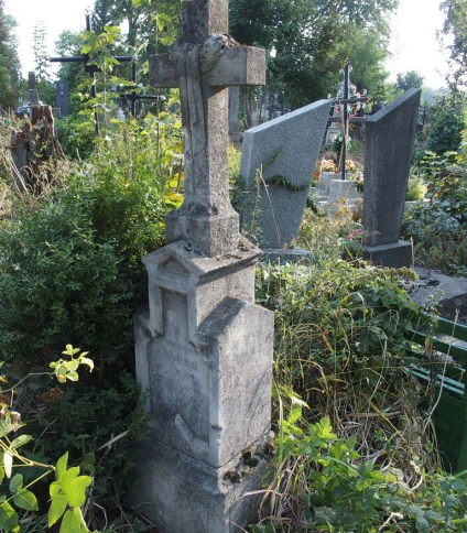 Nagrobek Jana i Pola Werndl, cmentarz w Tarnopolu, stan z 2016