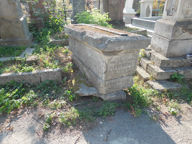 Tombstone of Ferdynanda Kakowska, Ternopil cemetery, state of 2016