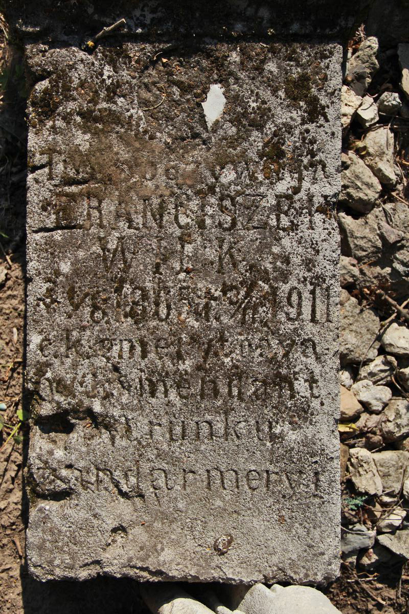 Nagrobek Franciszka i Józefa Wilk, cmentarz w Tarnopolu, stan z 2016 r.