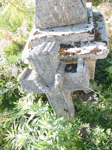 Fragment of Ewa Sieczyńska's tombstone, Ternopil cemetery, as of 2016