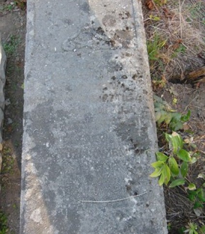 Płyta nagrobna Filipiny Domaradzkiej, cmentarz w Tarnopolu, stan z 2016 roku