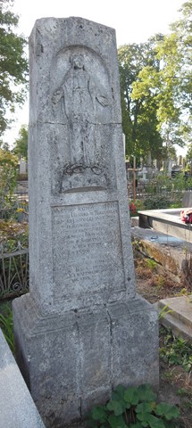Tombstone of Ursula and Stanislav Bielinski, Ternopil cemetery, 2016 status