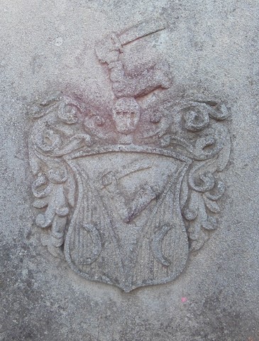 Fragment of N.N.'s tombstone, Ternopil cemetery, state of 2016