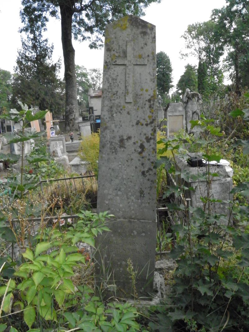 Nagrobek Karola Niementowskiego, cmentarz w Tarnopolu, stan z 2016