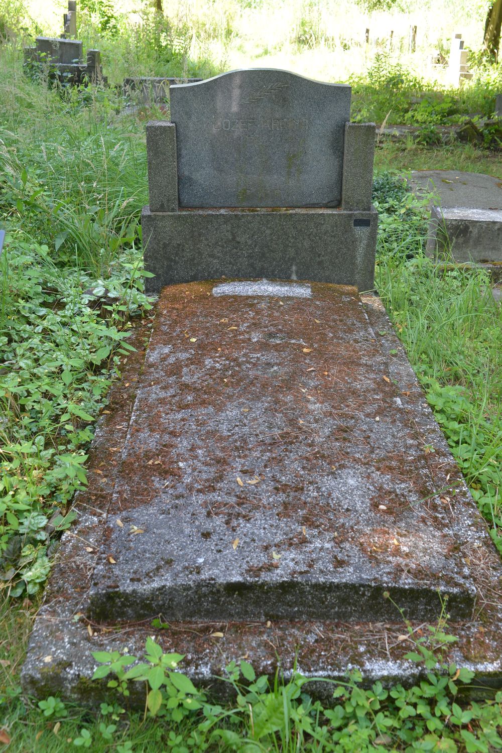 Nagrobek Jozefa Krainy, cmentarz w Karwinie Meksyku w Czechach, stan z 2022 roku
