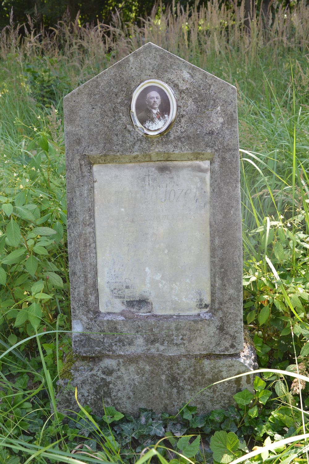 Tombstone of Jozef Konopka, cemetery in Karviná Mexico, Czech Republic, as of 2022