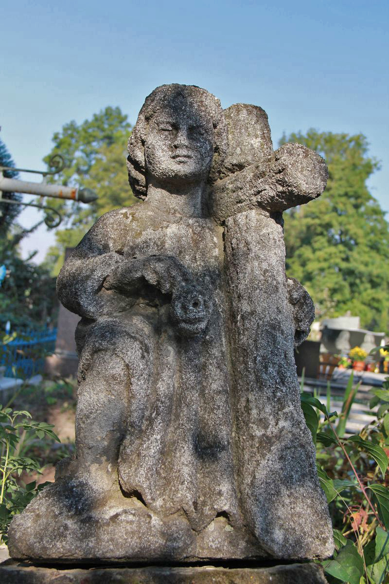 Tombstone of Ewa Wotke, Ternopil cemetery, as of 2016.