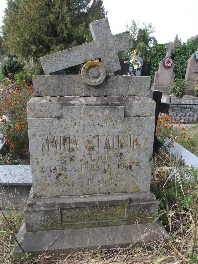 Tombstone of Maria Stadnik, Ternopil cemetery, pre-2016 state