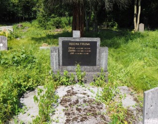 Nagrobek rodziny Firlowej, cmentarz w Karwinie Meksyku, stan z 2022 r.