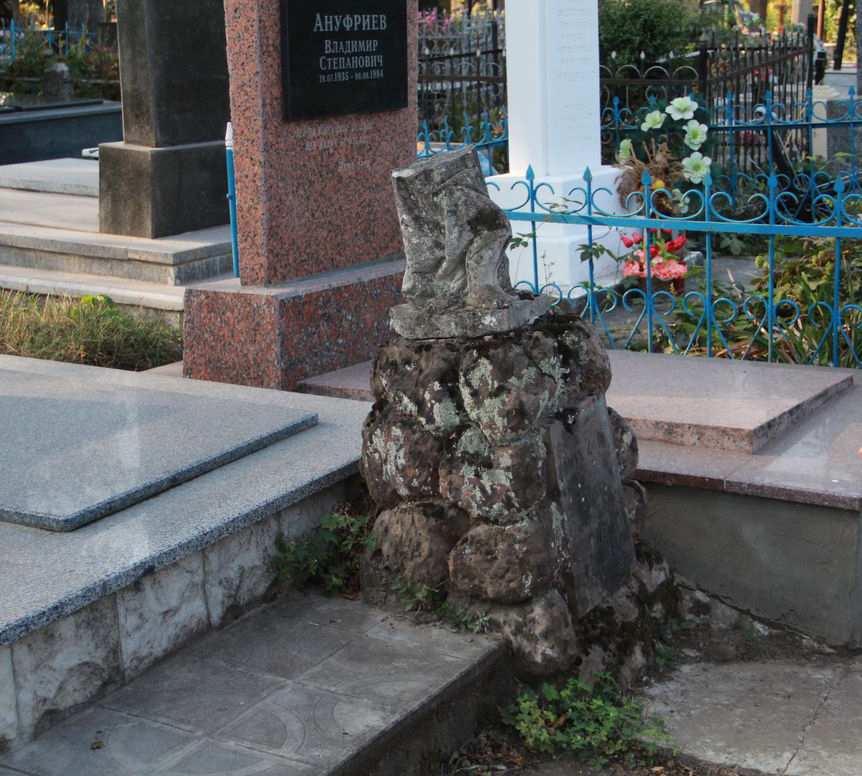 Tombstone of Maria Ostrovskaya, Ternopil cemetery, as of 2016.