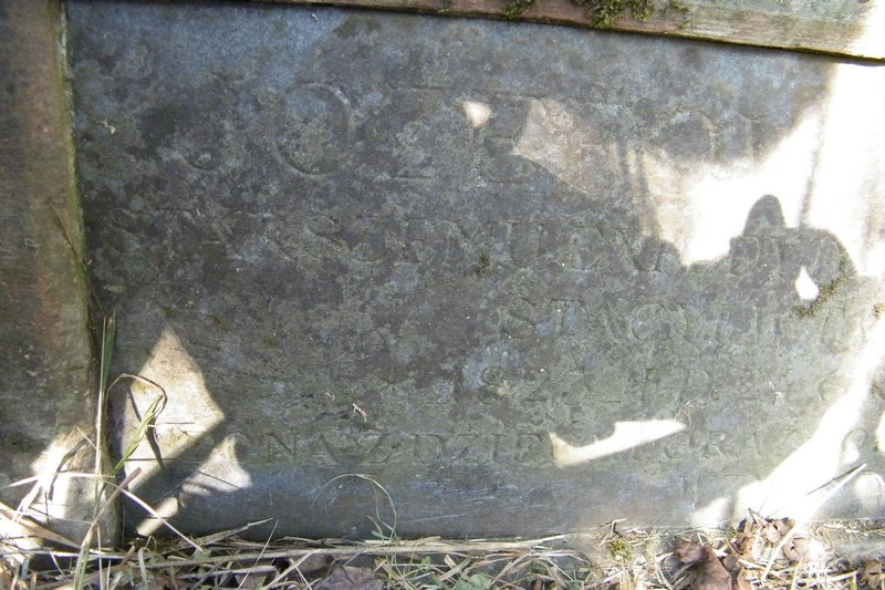 Detal nagrobka Józefa Muhena, cmentarz w Tarnopolu, stan z 2016