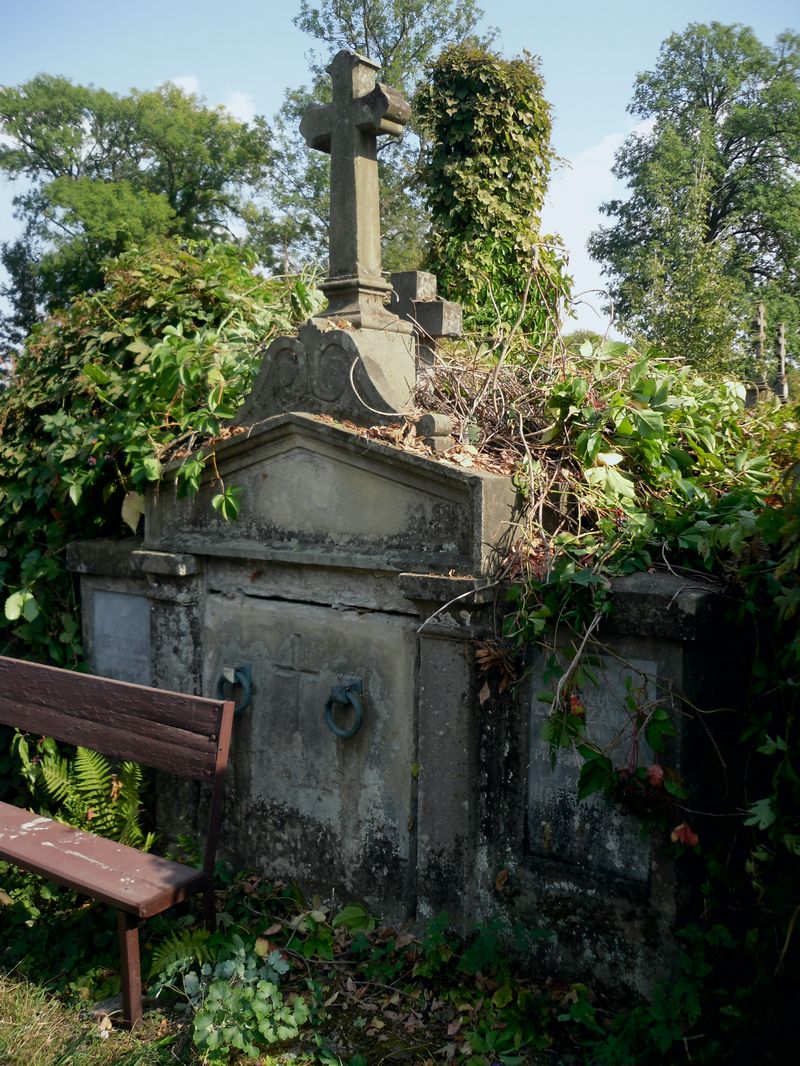 Grobowiec Julii Łopuszańskiej oraz Józefa i Zofii Hoffmanów, cmentarz w Tarnopolu, stan z 2016 r.