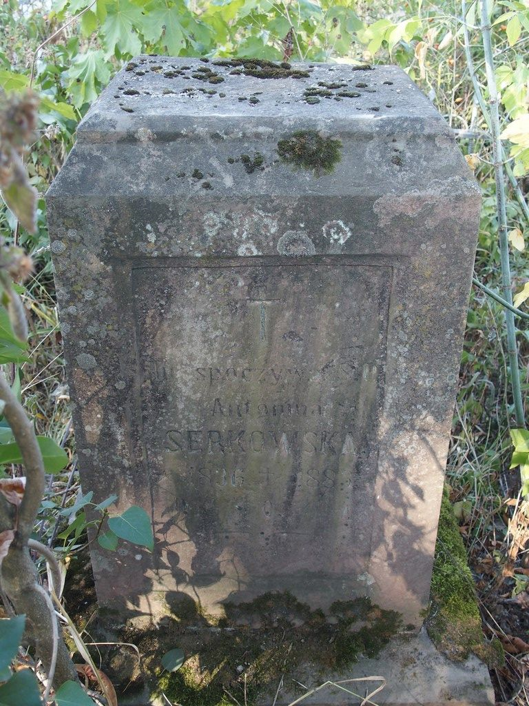 Tombstone of Antonina Serkovskaya, Ternopil cemetery, as of 2016