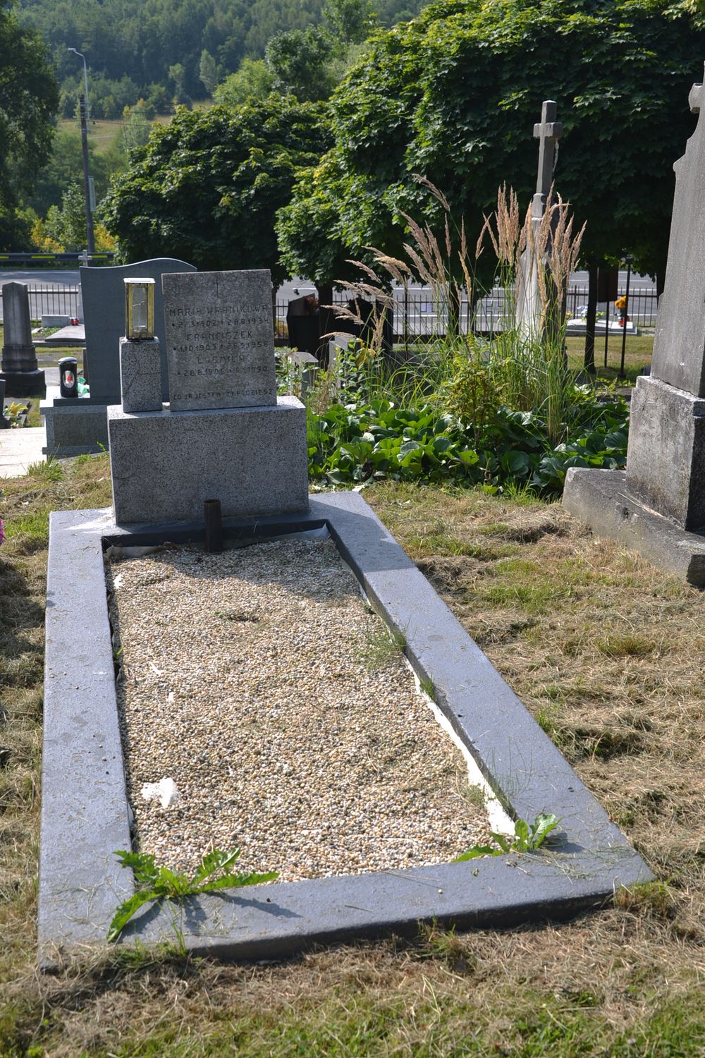 Tombstone of the Wranik family, cemetery in Karviná Doły, Czech Republic, as of 2022