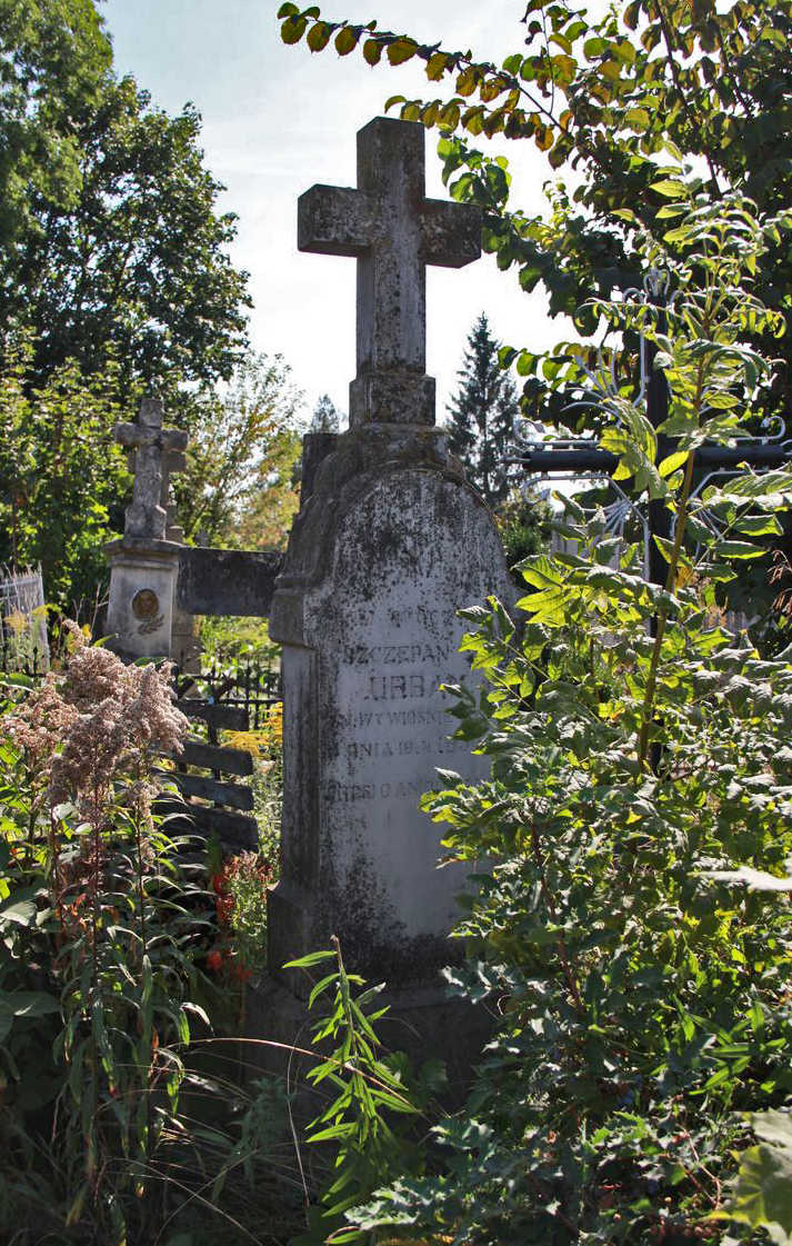 Tombstone of Szczepan Urban, Ternopil cemetery, as of 2016.