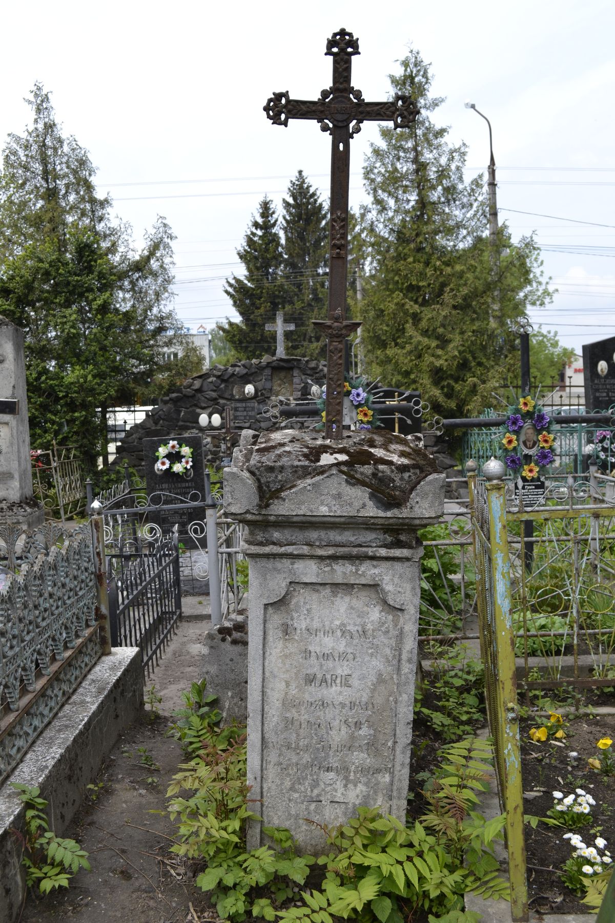 Tombstone of Dionysius Marie, Ternopil cemetery, as of 2016