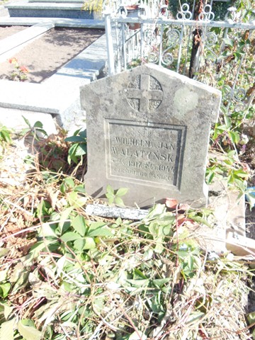 Tombstone of Wilhelm Walatyński, Ternopil cemetery, as of 2017