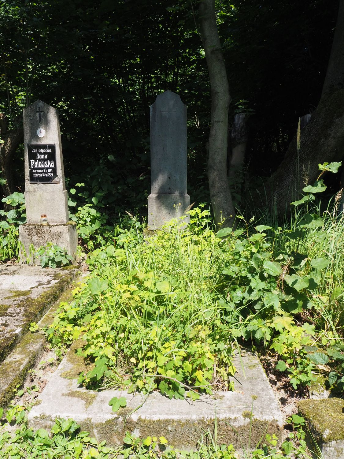 Nagrobek Paula Heczko, cmentarz w Karwinie Meksyku, stan z 2022 r.