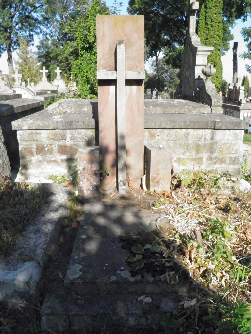 Nagrobek Ludwika Frantza, cmentarz w Tarnopolu, stan z 2016 r.
