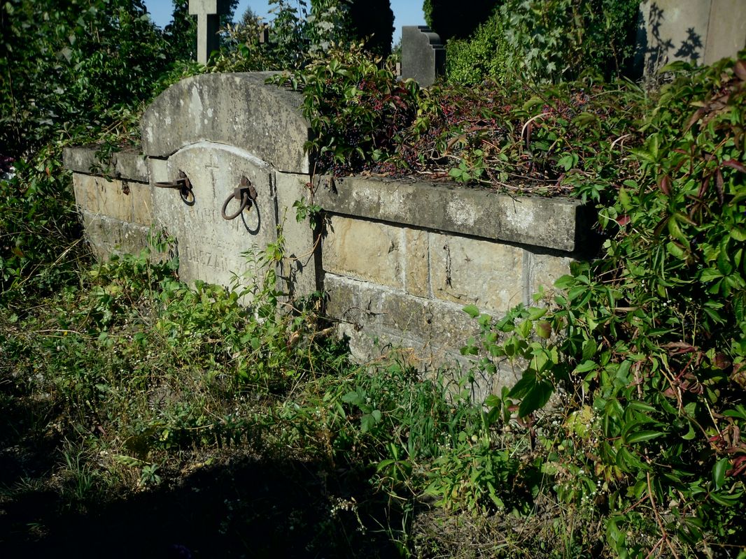 Grobowiec rodziny Olszańskich, cmentarz w Tarnopolu, stan z 2016 r.