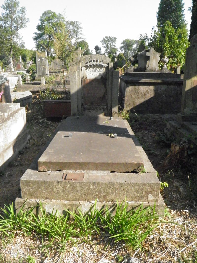 Tomb of Helena Lenard and Peter Hardy, Ternopil cemetery, as of 2016.
