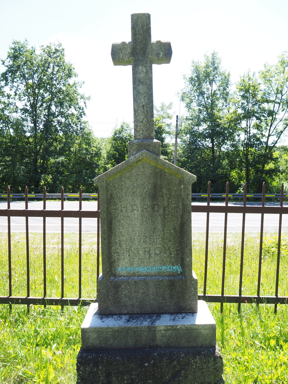Tombstone of Maria and Josef Harok, Karviná Důl cemetery, state from 2022