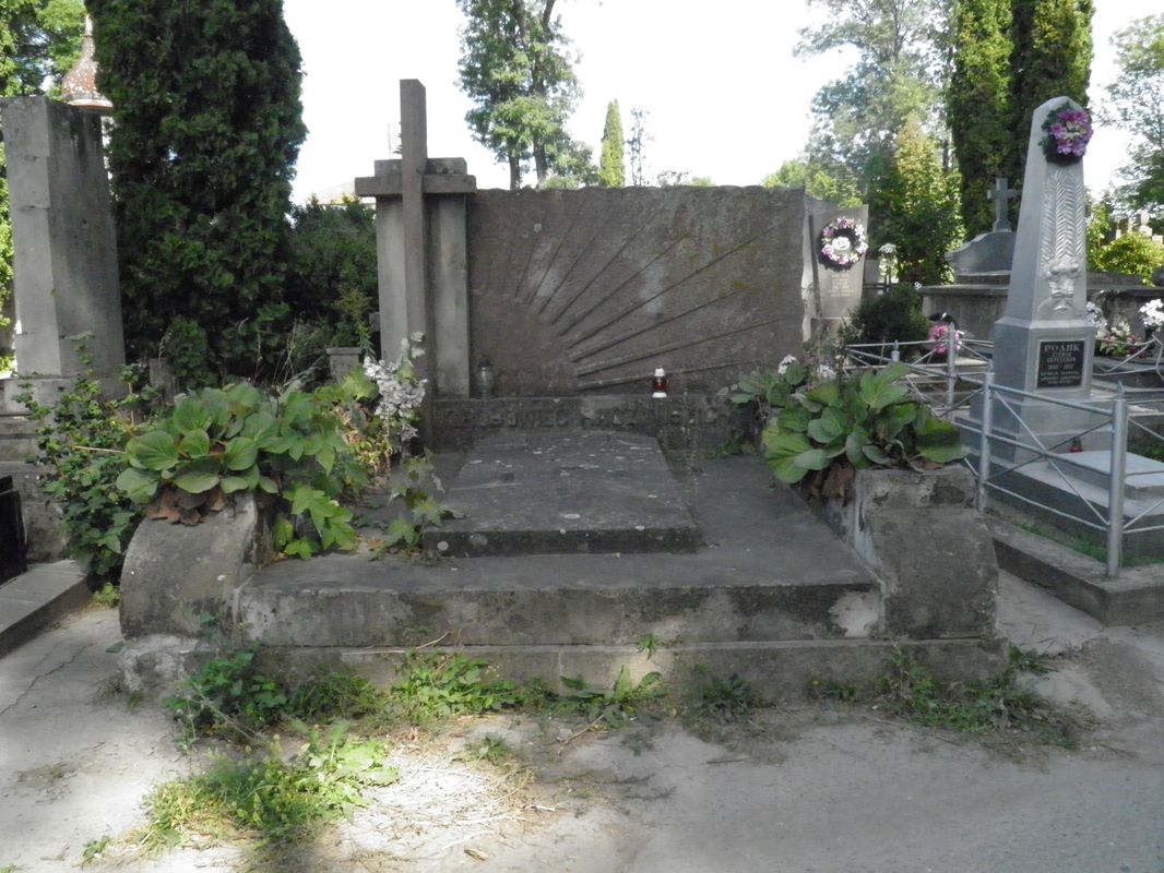 Grobowiec Bronisława Raczyńskiego, cmentarz w Tarnopolu, stan z 2016 r.