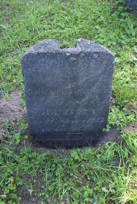 Tombstone of Karol Burba, Ross Cemetery in Vilnius, as of 2013.