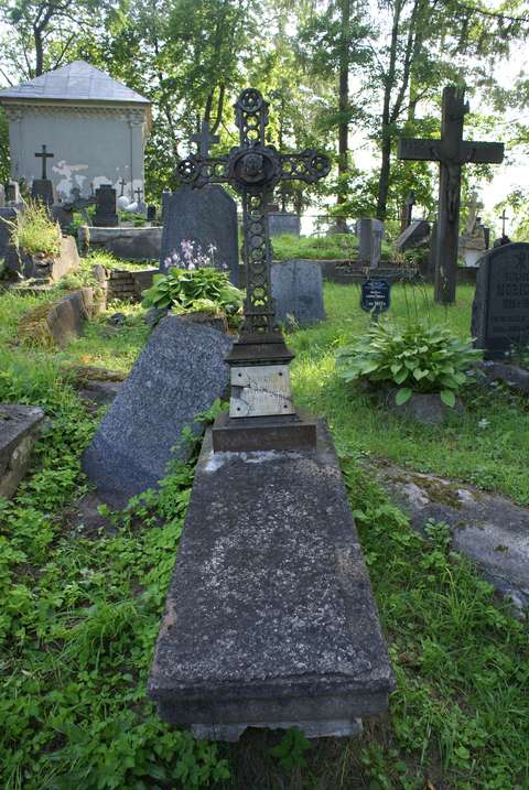 Nagrobek Jana Dąbrowskiego, cmentarz na Rossie w Wilnie, stan z 2013 r.