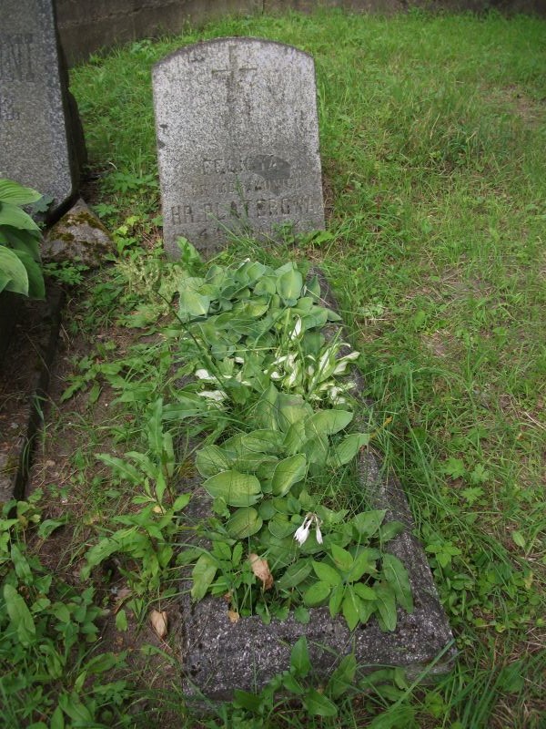 Tombstone of Felicia Platerova, Ross cemetery in Vilnius, as of 2013.