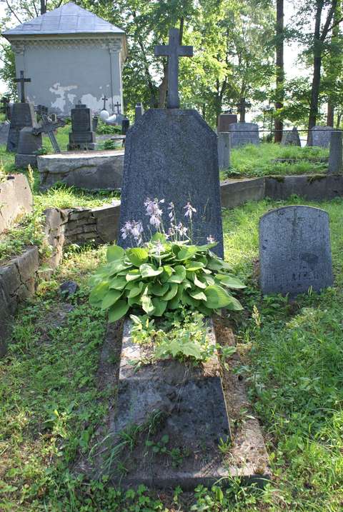 Tombstone of Antoni Moriconi, Ross cemetery in Vilnius, as of 2013.