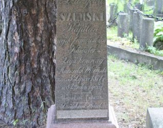 Nagrobek Stanisława Szumskiego, cmentarz na Rossie w Wilnie, stan z 2013 r.