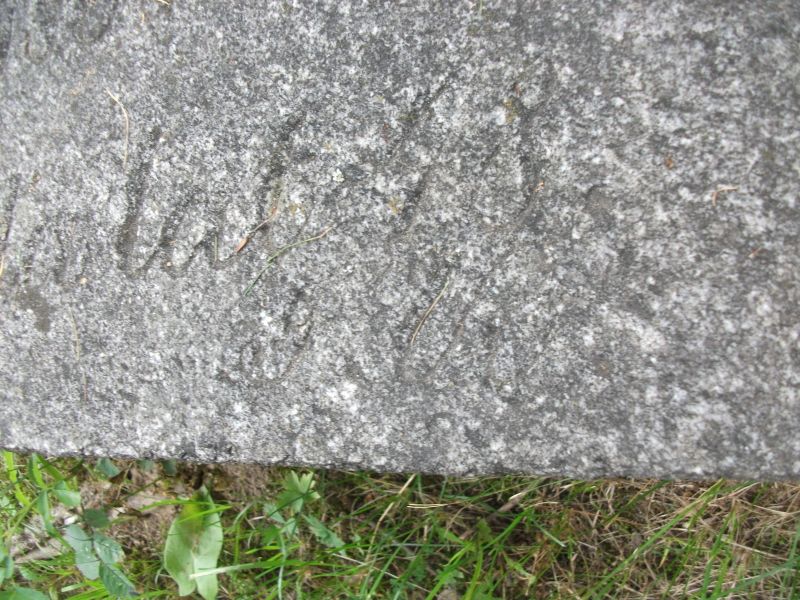 Fragment of the tombstone of Constance Abicht, Ross Cemetery in Vilnius, as of 2013.